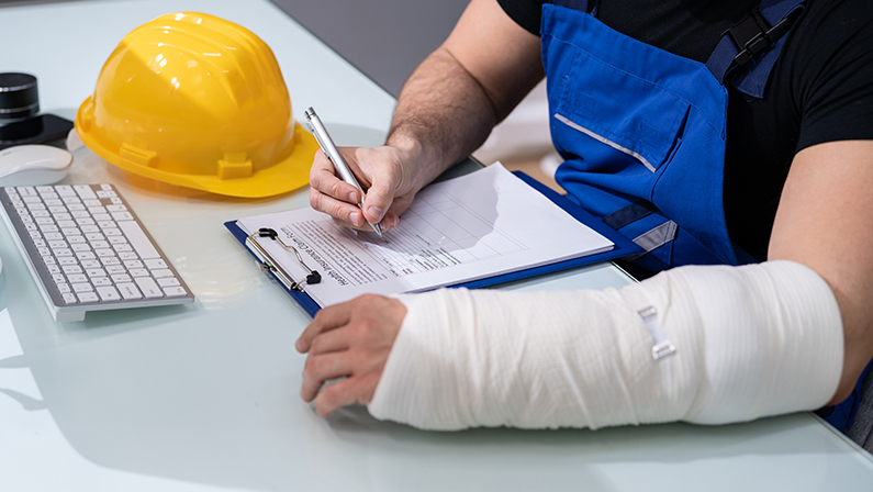 Worker Accident Insurance Disability Compensation And Social Benefits