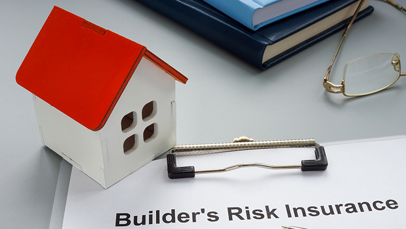 Model of house and builders risk insurance policy.