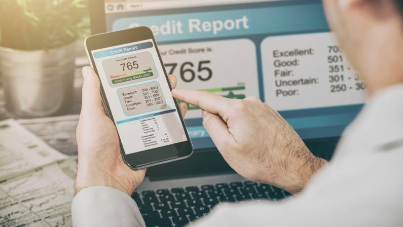 report credit score banking application risk form document